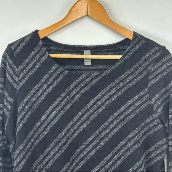 DENVER HAYES striped 3/4 length sleeve sweater L - Picture 4 of 8